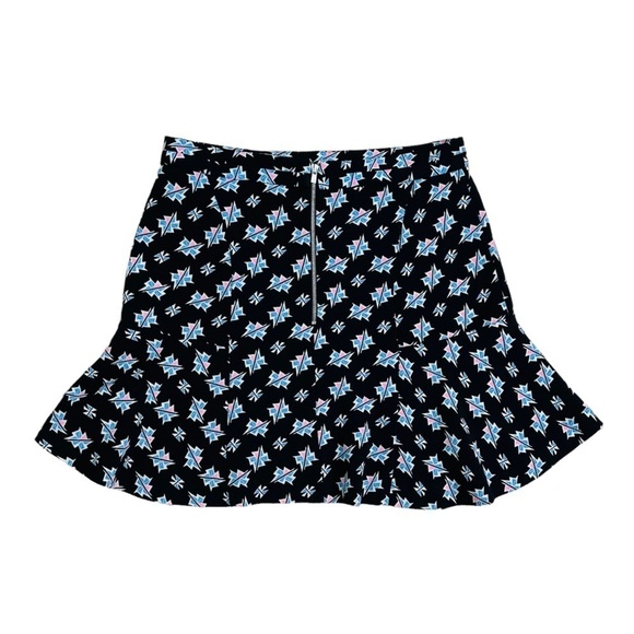 Sandro Skirt Mini Dainty Black Pink Blue Geometric Casual Twee 1 Small - Picture 4 of 6
